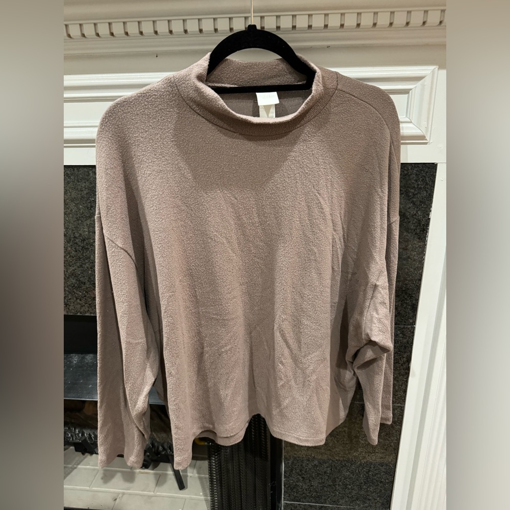 H&M Mockneck Sweater Brown - M - Great Condition